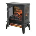 thumbnail image 4 of Faitaliicy 18'' Infrared Fireplace 3-sided View Electric Stove Freestanding 1500W Stove With 3D Realistic Flame 1 - 9H Timer Stove For Small Spaces Bedroom, 4 of 9