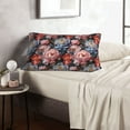 thumbnail image 6 of Pofeuu Rose Flowers Print Polyester Microfiber Plush Pillowcases, Super Soft and Cozy Pillow Case Covers with Envelop Closure（Pillow core not included）-14"x20", 6 of 6