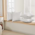 thumbnail image 3 of Deconovo Fundas de cojines decorativas - Juego of 4 Soft Linen Cushion Covers, Machine Washable Pillowcases for Sofa, Natural White, 16x16 Inch, 3 of 7