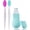 Pink and Mint Green, variant on Nose Blackhead Remover Tool Set,Blackhead Scraper Tool,2Pcs Pore Cleaning Brush, Spatula, Pore for Deep Cleansing, Exfoliator for Women Men