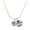 Silver, variant on Silver-tone Celtic Knot Trinity Band Spinner - Silvertone Senior Class of 2026 Dome Necklace, 18"