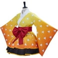 thumbnail image 4 of Zenitsu Agatsuma Character Dress Outfit - Yellow & Orange Traditional Style Set, 4 of 7
