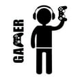 thumbnail image 3 of Gamer Wall Decals Stickers Glow in The Dark Wall Decals Game Wall Stickers Gaming Controller Wall Decals Game Room Decor Video Game Decal for Boys Kids Girls Bedoom Playroom Wall Decor… (Green), 3 of 5