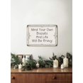 thumbnail image 5 of Muchenggift Mind Your Own Biscuits and Life Metal Plaque, 5 of 7