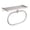 Silver, variant on 2 in 1 Wall Mounted Hand Towel Ring with Shelf, Heavy Duty Stainless Steel Towel Holder for Bathroom & Kitchen(Black,22.5x16cm)