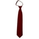 NYFASHION101 Cravate à Glissière Formelle de Couleur Unie pour Hommes, Bordeaux, 17 Po – image 1 sur 1