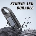 thumbnail image 3 of HIBIBUD 2-Pack Solar Hand Crank Flashlight, Black, Emergency and Camping Light, 3 of 7