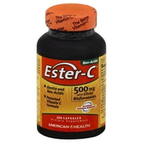 Ester-C with Citrus Bioflavonoids - Non-Acidic Form of Vitamin C - 500 MG (120 Capsules)