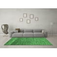thumbnail image 3 of Ahgly Company Indoor Square Abstract Emerald Green Modern Area Rugs, 3' Square, 3 of 4
