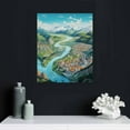 thumbnail image 4 of Nawypu Reykjavik Iceland Vintage Travel Posters Snow Mountain for Bedroom Wall Decor Canvas Wall Art, 4 of 4