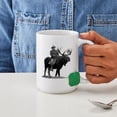 thumbnail image 4 of CafePress - Teddy Roosevelt Riding A Bull Moose Mugs - 15 oz Ceramic Large White Novelty Mug, 4 of 6