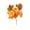 A, variant on Halloween Artificial Pumpkin Branches with Flowers Leaves, Faux Fall Stem for Vase Mantel Scary House Table Decor