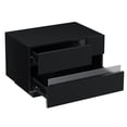 thumbnail image 5 of Hommpa LED Nightstand Modern Bedside Table with 2 Drawers Black Wood Led Night Stand Table for Bedroom, 5 of 10