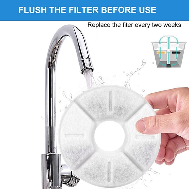 Cartuchos de fuente de filtros de carbono para dispensador de agua para perros y gatos (4 uds)