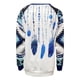 thumbnail image 5 of Puntoco Moda Mujer O-cuello Camiseta de manga larga Verano Impresión Blusa suelta tops Puntoco Puntoco-3568, 5 of 5