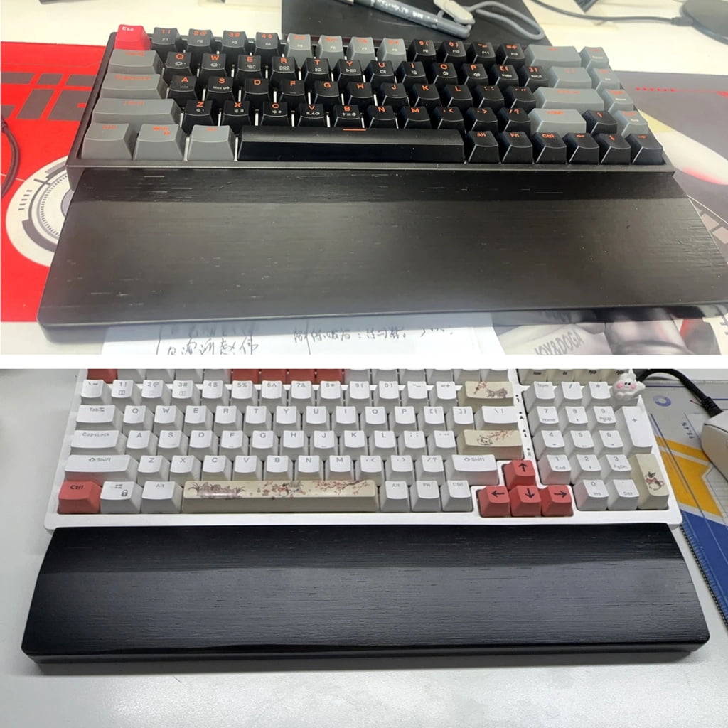 Natural Wood Keyboard Wrist Pad For Gaming and Typing Comfort Wrist Rest