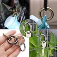 thumbnail image 4 of 1/2/5pcs Triangle/Round Push Trigger Outdoor Camping Carabiner Zinc Alloy Hooks Carabiner Purses Handbags Snap Clasp Clip Bag Belt Buckle Spring O-Ring Buckles BLACK 2PCS TRIANGLE, 4 of 8