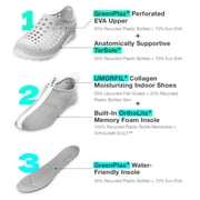 Ccilu Greenplax Fish Men Eco Friendly Clogs Water Shoes With Removable Insoles And Mesh Liners