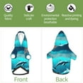thumbnail image 6 of Haiem Hawaiian Ship Dolphin for Winter Dog Hoodie Sweatshirts with Pockets Warm Dog Clothes for Small Dogs Chihuahua-Large, 6 of 7