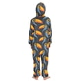 thumbnail image 3 of Toucan Head Pattern One Piece Pajamas Soft Jumpsuit Cozy Sleep and Play Romper Zipper and Pockets 9Y-11Y, 3 of 8