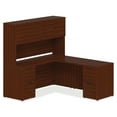 thumbnail image 2 of Lorell Prominence 2.0 Mahogany Laminate Right-Pedestal Credenza - 2-Drawer 66" x 24" x 29" , 1" Top - 2 x File Drawer(s) - Single Pedestal on Right Side - Band Edge - Material: Particleboard - Finish:, 2 of 8
