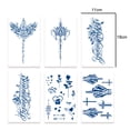 thumbnail image 2 of 6 Sheets Temporary Tattoo, Semi Permanent Tattoos Women Temporary Tattoos, Party Fake Tattoos, 2 of 6