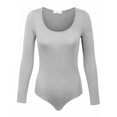thumbnail image 1 of KOGMO Womens Round Neck Long Sleeve Bodysuit Leotard Made in USA, 1 of 6