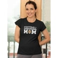 thumbnail image 2 of Football Mom Art Shaped T-Shirt Women -Smartprints Designs, Female Medium, 2 of 4