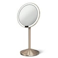 thumbnail image 3 of simplehuman 5" Round Mini Travel Sensor Makeup Mirror, 10x Magnification, Rechargeable, Rose Gold Stainless Steel, 3 of 5
