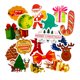 thumbnail image 2 of Pegatinas de Navidad JAMW 100 pegatinas de vinilo impermeables, 2 of 5