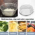 thumbnail image 7 of NOGIS Stainless Steel Drain Basket, Multifunctional Foldable Deep Fry Basket - Round Wire Mesh French Chip Frying Serving Food Presentation Tableware with Folding Handles（20x20cm）, 7 of 7