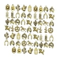 thumbnail image 1 of 60 colgantes con dijes de vaquero occidental, accesorios de bricolaje vintage para hacer joyas. Oro, 1 of 9