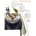 thumbnail image 2 of Sage Green Cute Panda Table Cloth, Waterproof Tablecloth for Rectangle Tables, Funny Animals Modern Art Reusable Washable Fabric Table Cover for Restaurant Kitchen Dining Tables 60"x120", 2 of 9