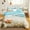 A, variant on 3-Piece Beach Themed Bedding Set - Twin Size Blue Ocean Comforter Cover with Seashell & Starfish Print, Coastal Duvet Cover + 2 Pillowcases for Kids, Teens, Adults