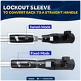 thumbnail image 5 of Five Oceans Universal U-Joint Telescopic Tiller Extension Handle for Outboard & Trolling Motors, Extends from 36" – 53", Twist-Lock – Aluminum Tubing with Anti Slip Handle – FO4926, 5 of 8