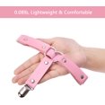 thumbnail image 3 of 2pcs Adjustable Faux Leather Thigh Garter, Elastic Punk Heart-Shape Thigh Garter with Anti-Slip Clips, Pink, 3 of 6