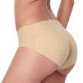 thumbnail image 3 of New Women Seamless Padded Full Butt Hip Enhancer Panties Shaper Underwear S M L XL Beige L, 3 of 3
