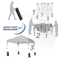 thumbnail image 6 of Yaheetech 10x10 FT Pop Up Canopy Tent with Roller Bag, Light Gray, 6 of 9