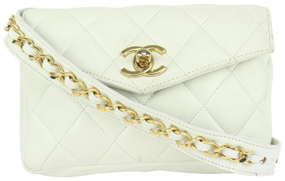 chanel fanny pack white