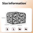 thumbnail image 5 of Zufioo Yin And Yang Universal Four Slice Toaster Cover,Quilted Toaster Appliance Dust-proof Cover For Kitchen Small Appliance(Cover only), 5 of 7