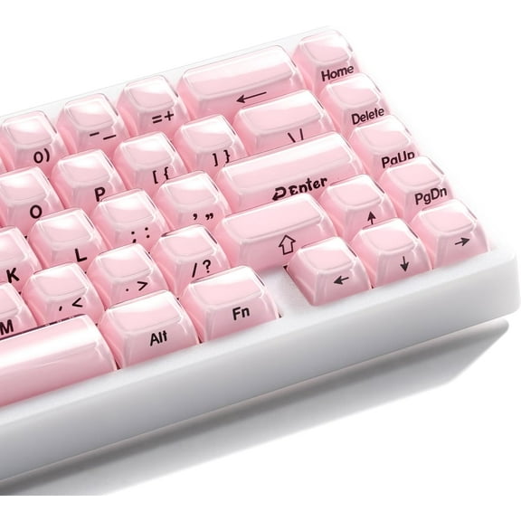 XVX  Keycaps,  Jelly Keyboard Keycaps OEM Profile Side Printed Keycap Set Compatible with 61/68/84/87/98/100 ANSI Layout MX Switches Mechanical Keyboard