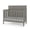 Lunar Gray, variant on Child Craft Atwood 4-in-1 Convertible Crib, Chevron Panel Design, 3 Mattress Heights, Cocoa Bean Brown
