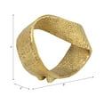 thumbnail image 4 of Decorative Objects for Home Decor - Twisted Hammered Ring Table Sculpture and Statues for Kitchen Decor, Coffee Table Decor, and Decorations for Living Room Shelf Display - Gold, 4 of 12