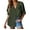 Army Green, variant on AXXD Womens Work Tops Basic Summer 2024 Loose Solid T-shirt Long Sleeves Blouse Turndown Collar Casual Tops