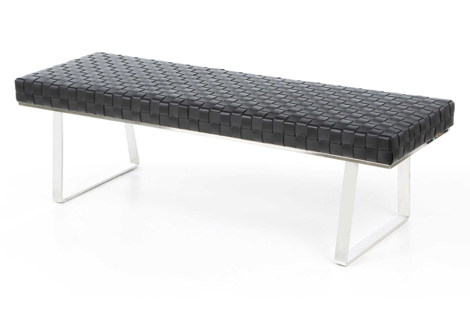 Karlee Leather Bench, Leg Material Metal, Main Material Details Top