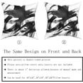 thumbnail image 5 of Black White Pillow Covers 20x20 Set of 2 Abstract Line Modern Art Throw Pillows Modern Minimalist Style Decorative Square Cotton Cushion Case for Home Sofa Couch Bed, 5 of 6