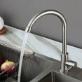 thumbnail image 4 of Single cold stainless steel kitchen faucet, sink, vegetable washbasin, rotating faucet, 4 of 7