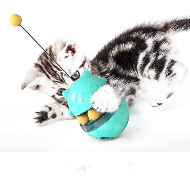comederos para gatos juguetes educativos juguetes para mascotas gato dispensadores de golosinas comida de juguete decente dispensadores gato burlas tazas bolas de golosinas para mascotas juguetes interactivos para gatos Rojo Verde