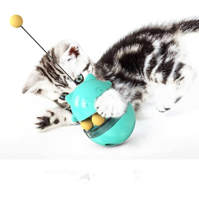 comederos para gatos juguetes educativos juguetes para mascotas gato dispensadores de golosinas comida de juguete decente dispensadores gato burlas tazas bolas de golosinas para mascotas juguetes interactivos para gatos Rojo Verde