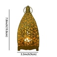 thumbnail image 3 of Large Golden Moroccan Lantern Lamp - Decorative Candle Holder for Ramadan, Eid Mubarak, Weddings, Hanging Tabletop Decor for Indoor Outdoor, Patio, Porch, Home Decor, 3 of 5